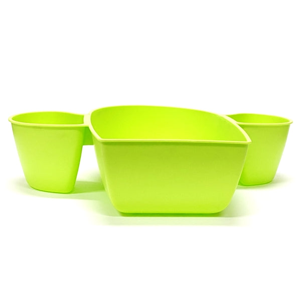 Horizon Jumbo Chips and Dip Tray - Green Cactus (12" x 15.5" x 3.75") Perfect for Chips with Salsa and Guacamole