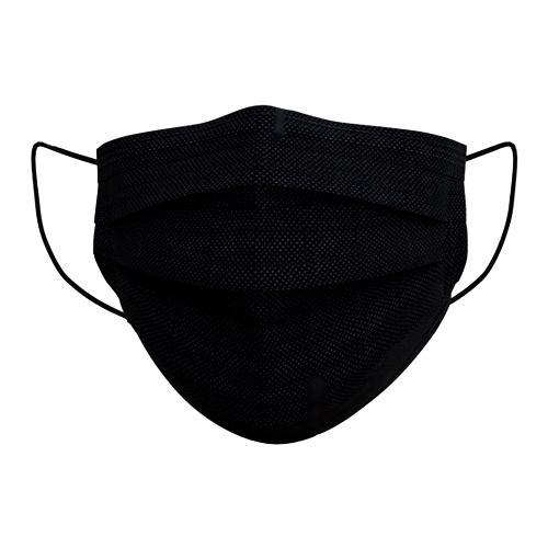 (50 Pack) Viva Naturals Kids 4-Ply Disposable Face Mask with Ear Loops - Black - DollarFanatic.com
