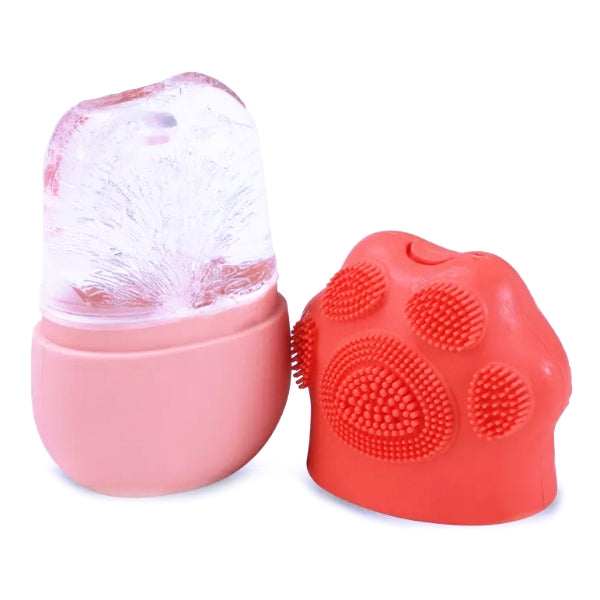 Vivitar Silicone Ice Facial Roller - Red Orange/Pink (4") Refresh and Revitalize Skin