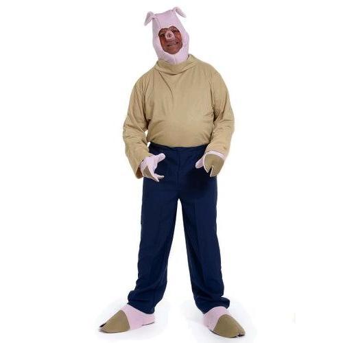 Three Little Pigs Little Pig #1 Straw Pig Adult Costume Halloween Costume on Sale up to 80% Off at 5to99.com Daily Deals Dollar Store.