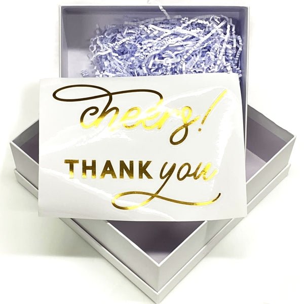 Design Group DIY Pre - Filled Gift Boxes - Create Your Own Personalized Gifts (2 Pack) Includes Paper Shred, 2 - Piece Boxes, and Stickers - Dollar Fanatic