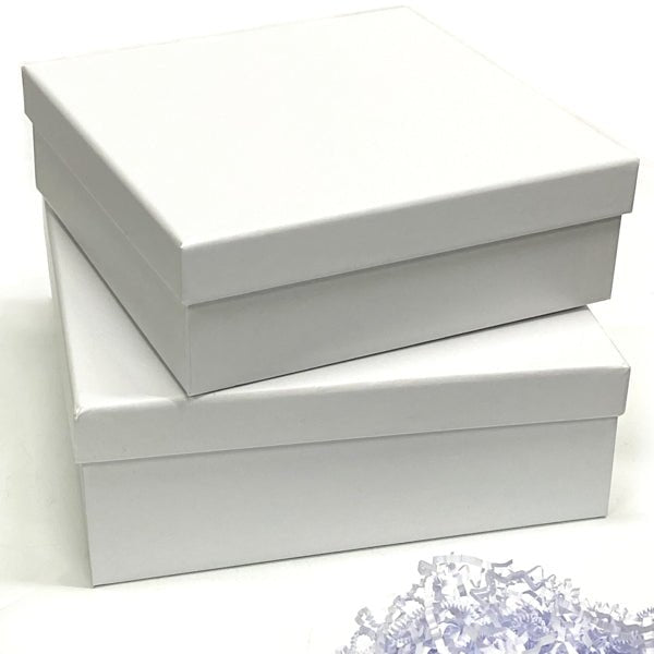 Design Group DIY Pre - Filled Gift Boxes - Create Your Own Personalized Gifts (2 Pack) Includes Paper Shred, 2 - Piece Boxes, and Stickers - Dollar Fanatic