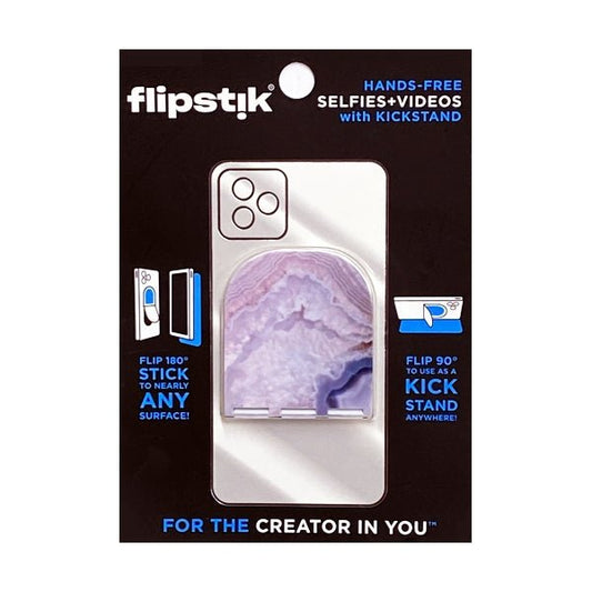 FlipStik Hands-Free Selfie Mount/Kick Stand - Marble (1 Count) - $5 Outlet