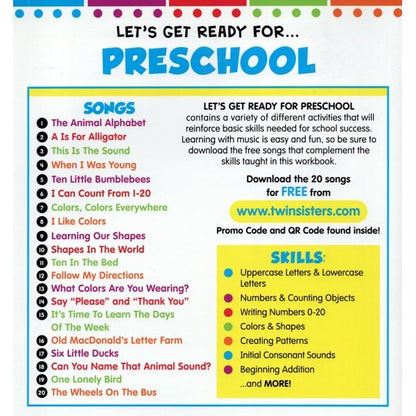 Let's Get Ready for Preschool Activity Workbook - Ages 3 and up (256 Pages) Creative Teaching Materials - $5 Outlet