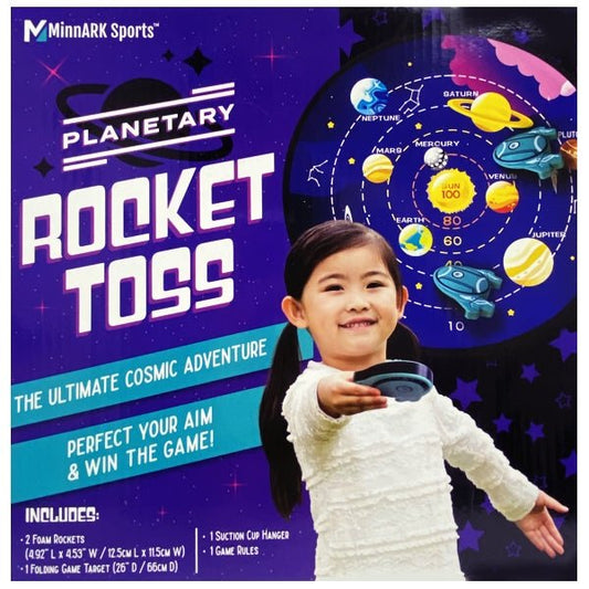 MinnArk Planetary Foam Rocket Toss Target Game - Indoor/Outdoor (For ages 3+) Perfect Your Aim and Win the Game - $5 Outlet
