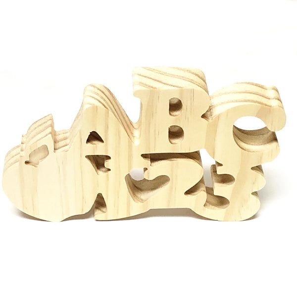 Mondo Llama ABC, 123 Apple Die-Cut Decorative Wood Base Decor (7.5" x 4.25" x 1") - DollarFanatic.com