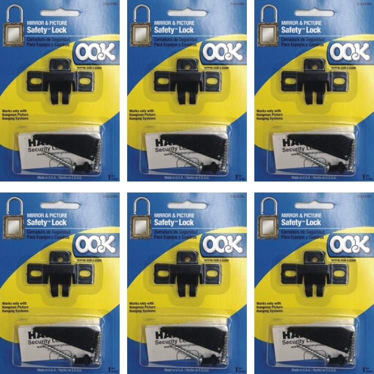 Ook Hangman Mirror and Picture Safety Lock - 534290 (Works only with Hangman Picture Hanging Systems) - Dollar Fanatic