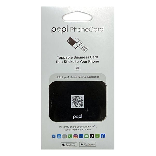 Popl PhoneCard - Tappable Business Card (Instantly Share Your Contact Info., Social Media, Websites) - Dollar Fanatic