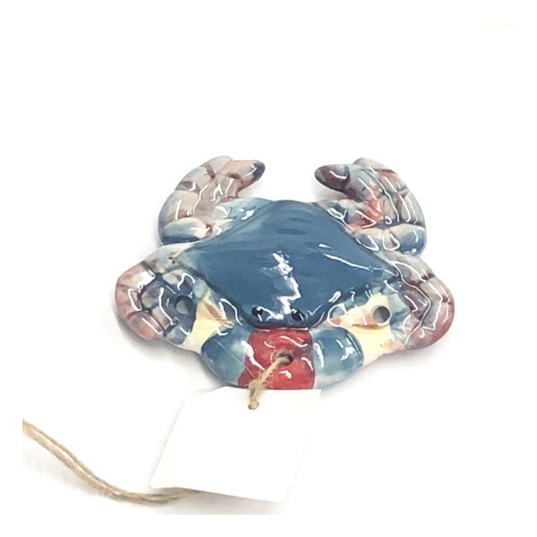 Blue Crab Ceramic Ornament (3.5 in,) - DollarFanatic.com