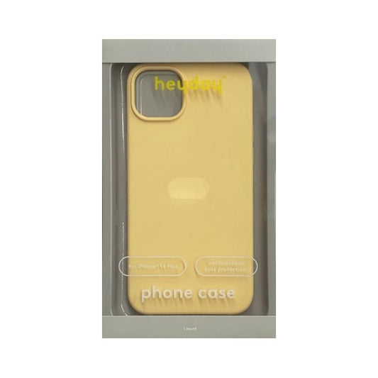 HeyDay iPhone 14 Plus Antimicrobial Silicone Protective Case - Mist Yellow/Matte (For iPhone 14 Plus) - $5 Outlet