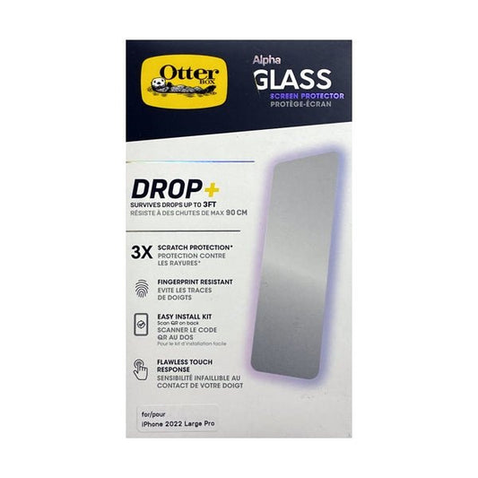 OtterBox Alpha Glass Screen Protector for iPhone 14 Pro Max (9H Surface Hardness) iPhone 2022 Large Pro - $5 Outlet