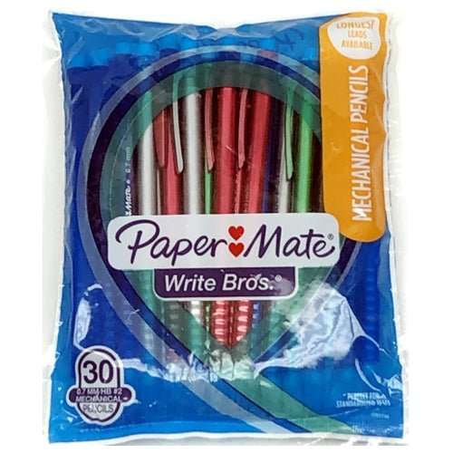 Paper Mate Write Bros #2 Mechanical Pencils (30 Pack) - DollarFanatic.com
