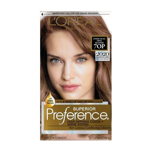 L'Oreal Superior Preference Fade-Defying Color + Shine System Hair Color Permanent (7OP Dark Lilac Opal Blonde)
