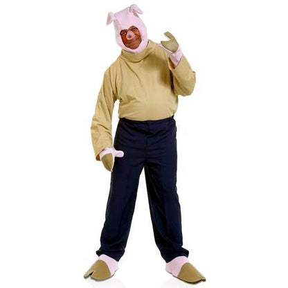 Three Little Pigs Little Pig #1 Straw Pig Adult Costume Halloween Costume on Sale up to 80% Off at 5to99.com Daily Deals Dollar Store.