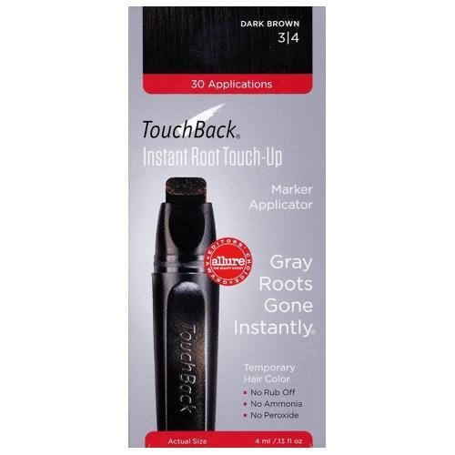 TouchBack Instant Root Dark Brown Touch-Up Marker Applicator (Gray Roots Gone Instantly)