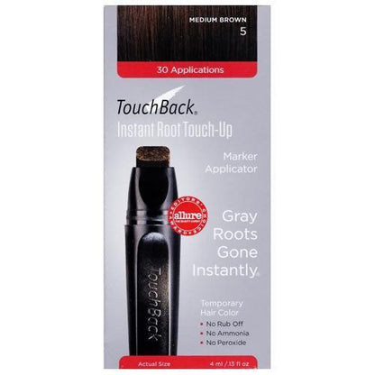 TouchBack Instant Root Medium Brown Touch-Up Marker Applicator (Gray Roots Gone Instantly)