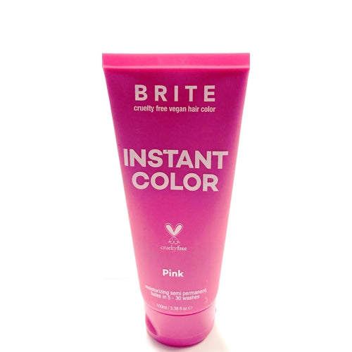 Brite Instant Color Moisturizing Semi-Permanent Hair Color (Pink) For Bleached, Light Blonde, or Highlighted Hair