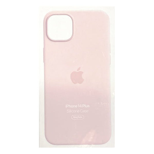 Apple iPhone 14 Plus MagSafe Protective Silicone Phone Case - Pink (Fits iPhone 14 Plus) - Dollar Fanatic