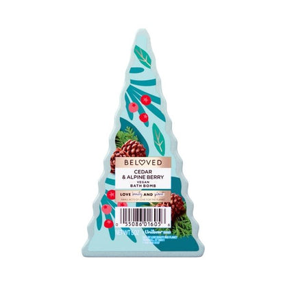 Beloved Cedar & Alpine Berry Scented Vegan Bath Bomb (1 Count) Shimmery Blue Unicorn - Shaped - Dollar Fanatic