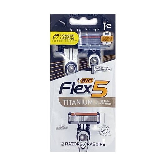Bic Flex 5 Titanium Blade Razors (2 Pack) - $5 Outlet