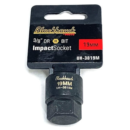 BlackHawk 3/8" Drive 19mm Hex Bit Impact Socket (UH-3819M) - $5 Outlet