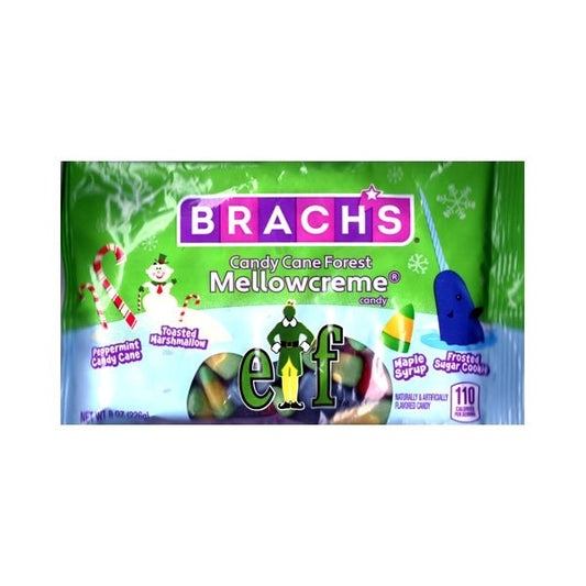 Brach's Candy Cane Forest Mellowcreme Candy (Net Wt. 8 oz.) Peppermint Candy Cane, Toasted Marshmallow, Maple Syrup, Frosted Sugar Cookie - $5 Outlet