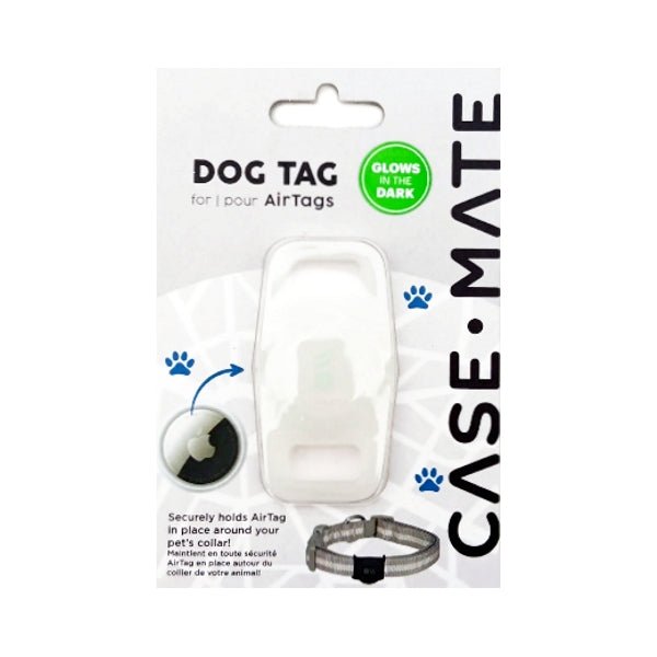 Case - Mate Glow - in - the - Dark AirTag Dog Tag Case for AirTag (1 Count) Fits Comfortable Around Most Pet Collars - Dollar Fanatic