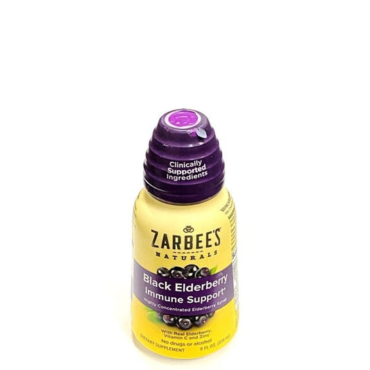 Clearance - Zarbee's Naturals Black Elderberry Immune Support Syrup (Net 8 fl. oz.) Best By Date 09/2023 - $5 Outlet