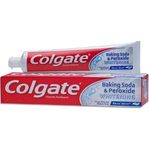 Colgate Baking Soda & Peroxide Whitening Fluoride Toothpaste - Brisk Mint (Net Wt. 4 oz.) - $5 Outlet