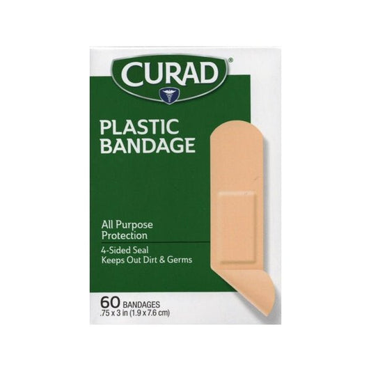 Curad Plastic Adhesive Bandages (60 Pack) - $5 Outlet
