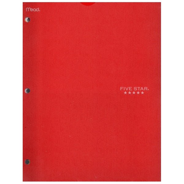 Five Star 5-Subject College Ruled 8.5" x 11" Customizable Cover Spiral Notebook (200 Sheets) Select Color - $5 Outlet