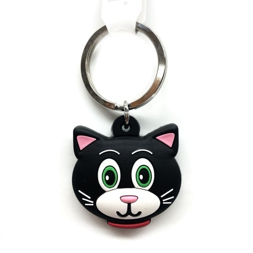 Fun & Flexible Key Chain, Backpack Charm, or Zipper Pull (Black Cat) - $5 Outlet