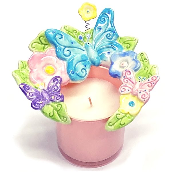 Ganz Ceramic Candle Clutcher Hugger Decorative Topper - Select Style (6" x 5" x 3") - Dollar Fanatic