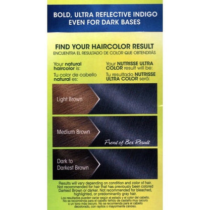 Garnier Nutrisse Ultra Color Nourishing Color Creme Permanent Hair Color Kit (IN1 Midnight Iris) Ultra Bold Indigo - $5 Outlet