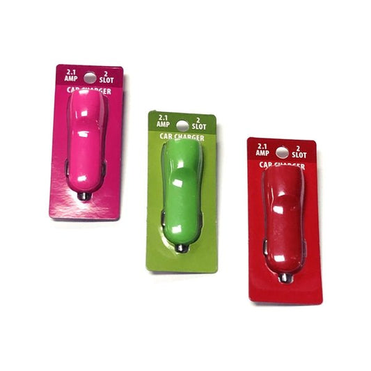 GetCharged Dual Universal USB Car Charging Ports (Select Color) 2 Slots to Charge 2 Devices at One Time - DollarFanatic.com