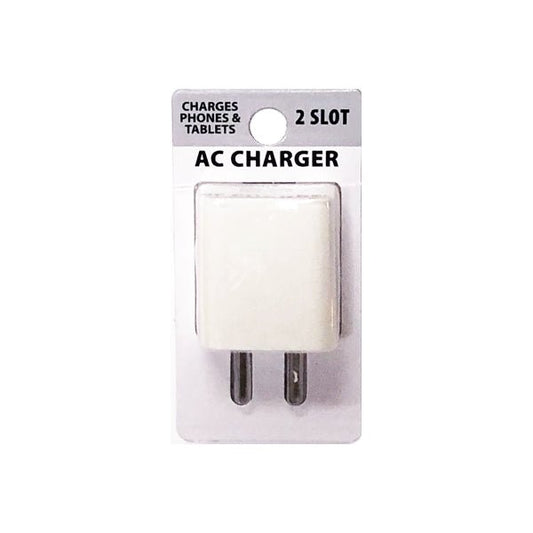 GetCharged Dual Universal USB Wall Charging Ports (Select Color) 2 Slots to Charge 2 Devices at One Time - DollarFanatic.com