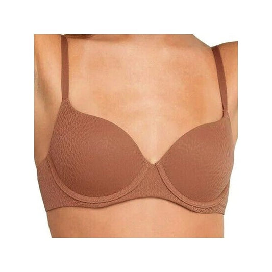 Hanes Signature Comfort Flex Fit Underwire Bra - Tan Brown (Women's Size Small) EasyWire Comfort Underwire, Convertible Straps - $5 Outlet