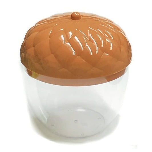 Horizon Large Acorn Plastic Jar with Lid - Brown/Clear (FDA Grade) - Dollar Fanatic
