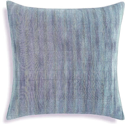 Hotel Collection European Pleated Pillow Sham Case - Stencil/Blue Silver (Fits Pillow Size 26" x 26") - Dollar Fanatic