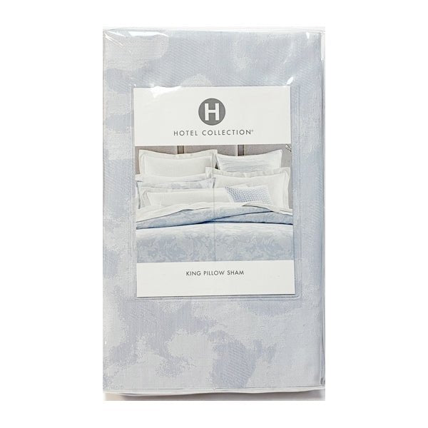 Hotel Collection Ripple King Pillow Sham Case - Silver Blue Sea (Fits Pillow Size 20" x 36") - Dollar Fanatic