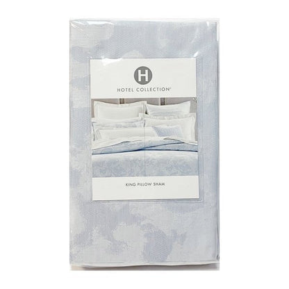 Hotel Collection Ripple King Pillow Sham Case - Silver Blue Sea (Fits Pillow Size 20" x 36") - Dollar Fanatic