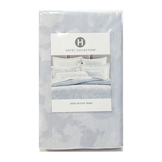 Hotel Collection Ripple King Pillow Sham Case - Silver Blue Sea (Fits Pillow Size 20" x 36") - Dollar Fanatic
