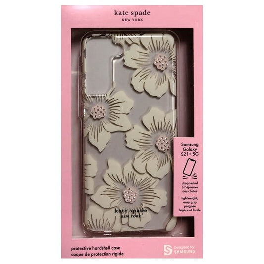 Incipio Kate Spade Samsung Galaxy S21 + 5G Protective Hardshell Phone Case - Hollyhock/Clear (KSSA - 073 - HHCCS) - Dollar Fanatic