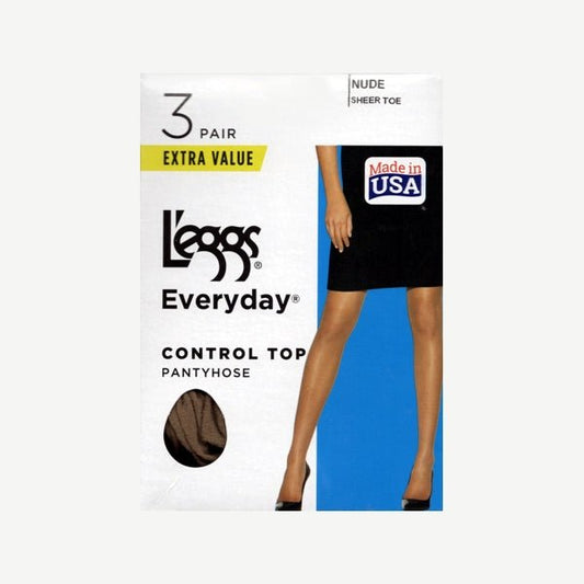 L'eggs Everyday Nude Control Top Pantyhose - Size B (3 Pair) - $5 Outlet
