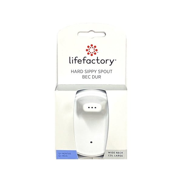 Lifefactory Hard Sippy Spout for 8 oz. Wide Neck Baby Bottle - White (For ages 12+ Months) - Dollar Fanatic