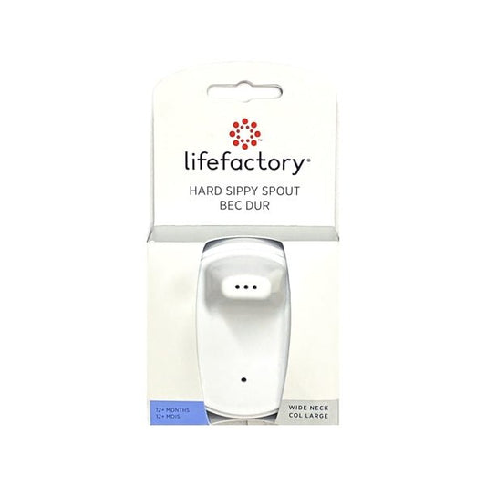 Lifefactory Hard Sippy Spout for 8 oz. Wide Neck Baby Bottle - White (For ages 12+ Months) - Dollar Fanatic