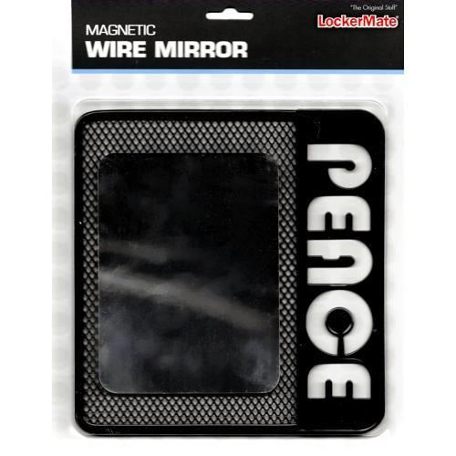 LockerMate Magnetic Wire Mirror (6.75" x 6.75") Select Design - Dollar Fanatic