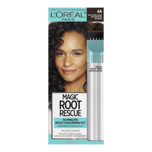 L'Oreal Magic Root Rescue 10-Minute Permanent Root Hair Coloring Kit (Select Color) 100% Gray Coverage - DollarFanatic.com