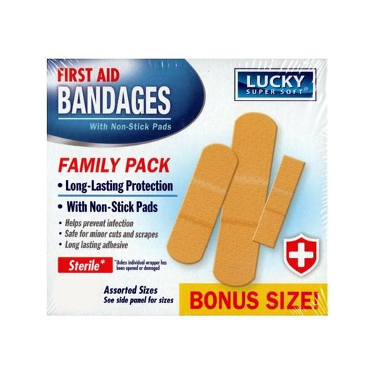 Lucky Assorted Size Plastic Adhesive Bandages (90 Pack) - $5 Outlet