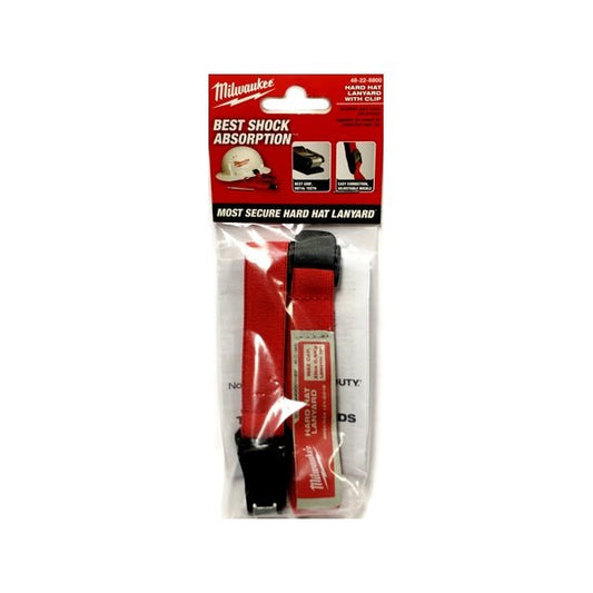 Milwaukee Hard Hat Lanyard with Clip - Red (48-22-8800) - $5 Outlet